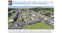 Desktop Screenshot of harrisonburgtownhouses.com